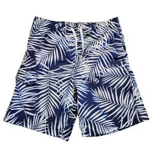 Kanu Surf Board Shorts Swim Shorts Lined Floral‎ Boys Size M (10/12) EUC